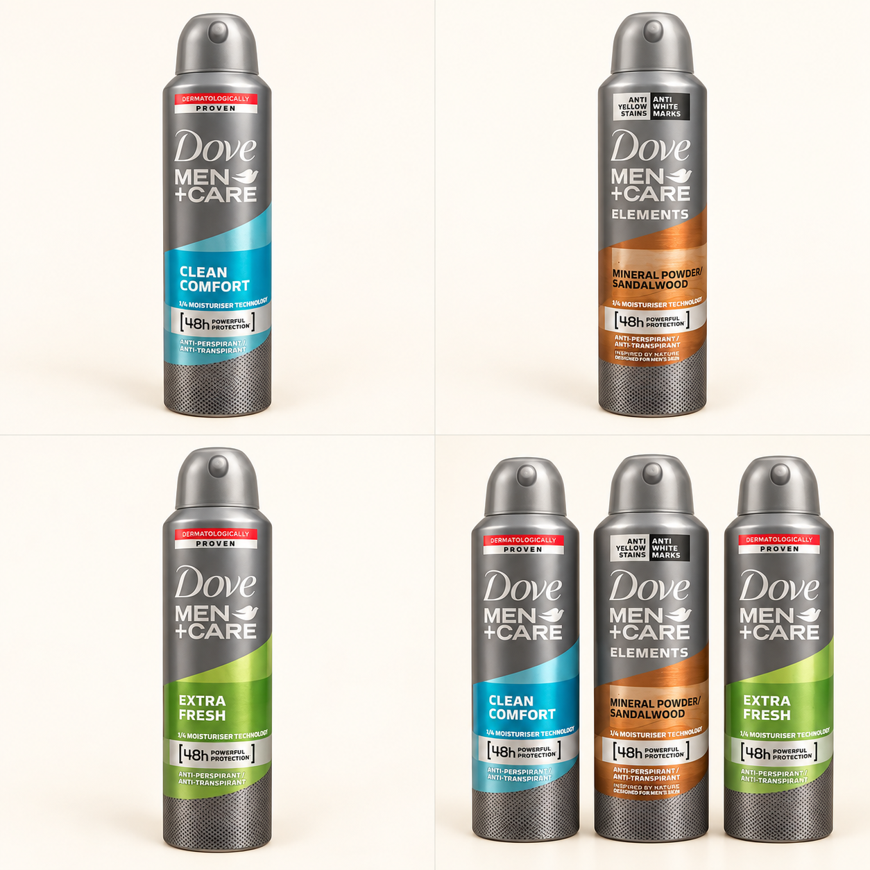 خانوادهٔ DOVE MEN+CARE؛ اسپری داو مردانه کلین کامفورت