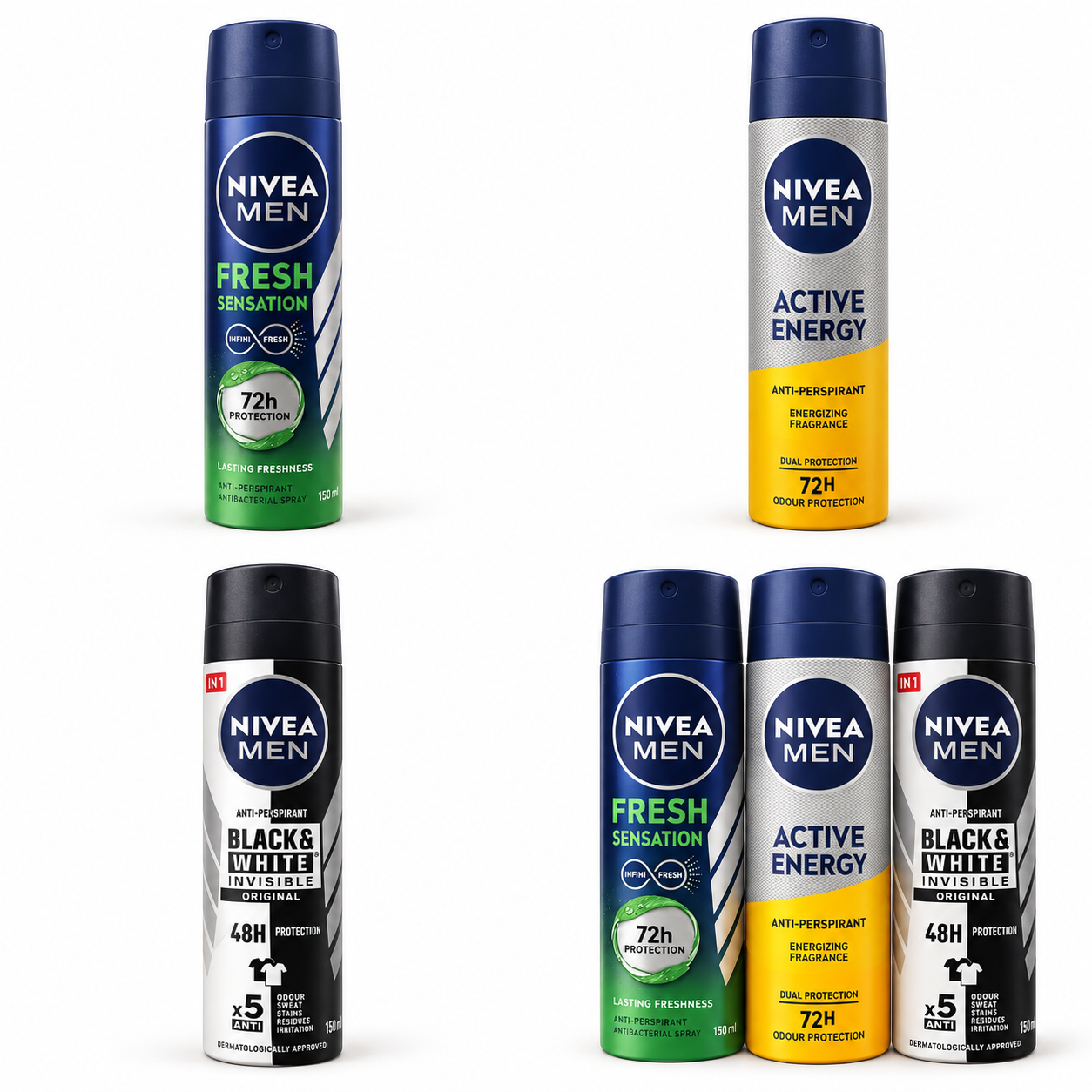 خانوادهٔ NIVEA MEN؛ اسپری نیوآ مردانه فرش سنسیشن